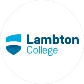 University circular logo with blue and white colors