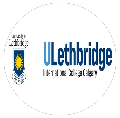 University circular logo with blue and white colors