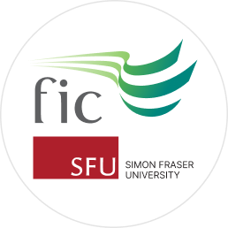 University circular logo with blue and white colors