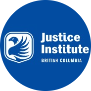 University circular logo with blue and white colors