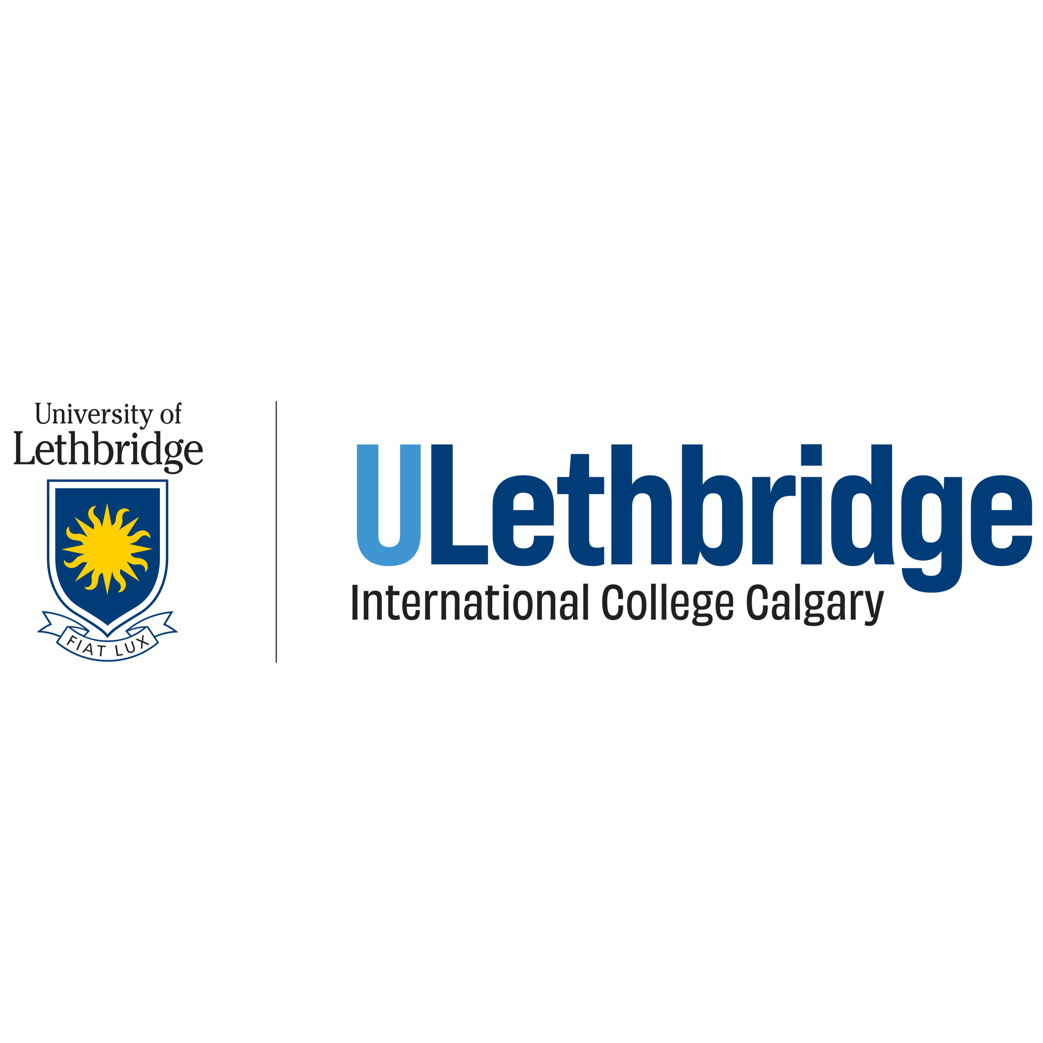 University circular logo with blue and white colors